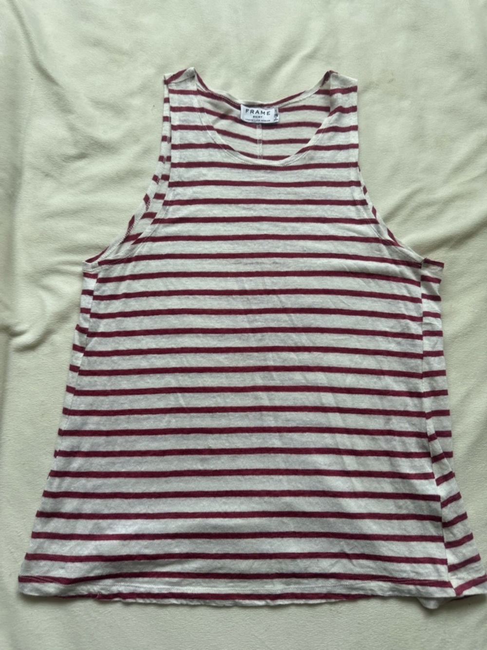 Frame 100% linen tank top
